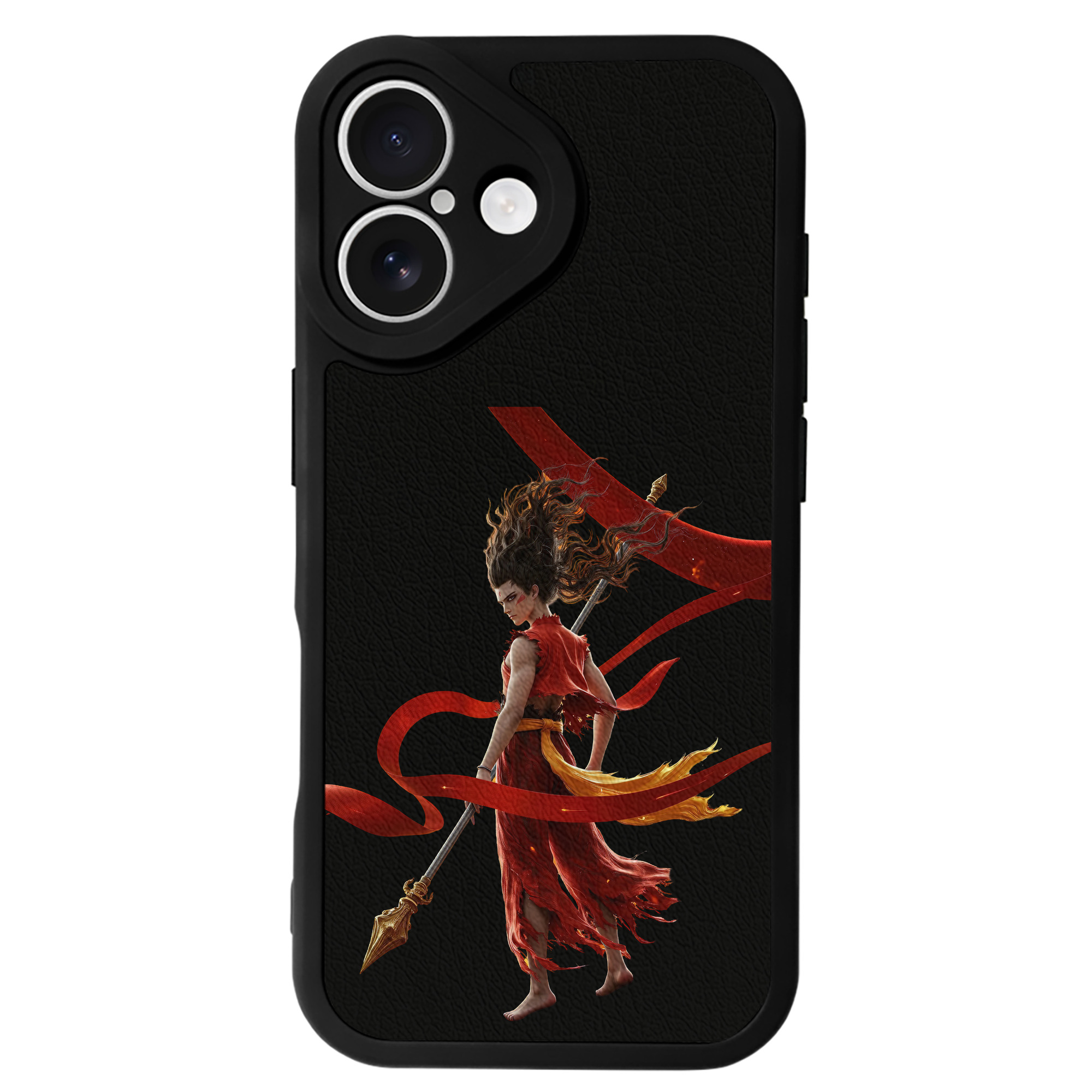 （画像用） Ne Zha 2 ナタ 魔童の大暴れ 【iPhone 16シリーズ対応】シリコンスマホケース（レザー調） 材質：シリコン